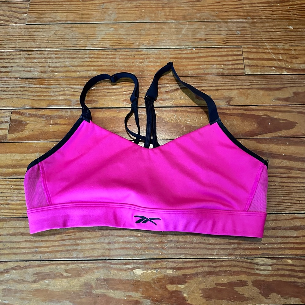 Reebok Women's Vibrant Pink Sports Bra